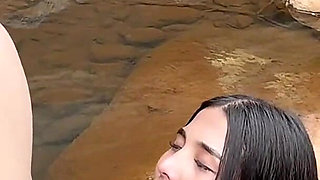 After Classes I Went to the River... I Met a Stranger and Fucked Him Outdoors in Colombia.
