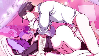 Rough Doggystyle for my Gf with Tight and Wet Pussy - Cartoon Sex Parody - ENG Sub