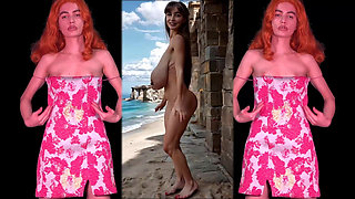 Nudist Beach Brat Makes You Hump Everything but Pussy