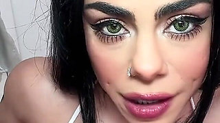 Naughty Bunny Sucks Cock and Swallows Cum POV