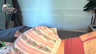 My wild step sis shares the bed and we poke like muddy