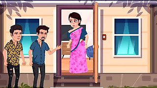 Hot Indian Bhabhi Takes Two Big Cocks in Her Holes - Hardcore Threesome DP - Part 2