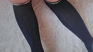 Tight sweet clit and ass solo toy fun