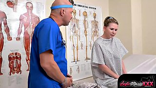 Sofie Marie and DILF Doctor Pound Lala Tadas in Hardcore Group Sex