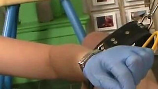 Humiliating penis squeezing