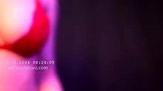 Big boobs milf masturbates with her dildo