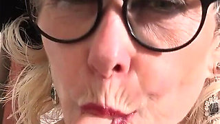 Auntjudys - Your Mature GILF Boss Dee Lite Sucks Your Cock at the Office