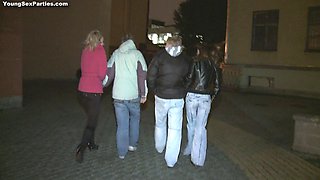 Teen Cross-Partner Blowjob Contest and Hardcore Orgy Fuck