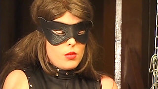 Mature Brunette MILF Chained and Explored by Masked Man