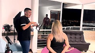 Behind the scenes of my first porn film with squirt Naty