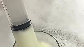 Shower Piss and Milk Enema