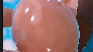 Fat Ass Fortnite Slut Getting Her Tight Oiled up Pussy Fucked