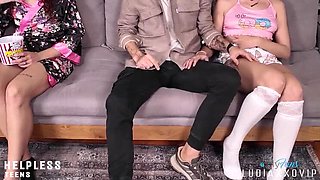 Innocent Teen Stepdaughter Fingered By Horny Stepdad - Taboo Family Fun