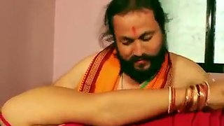 Swamiji enjoying with beautiful Bhabhi