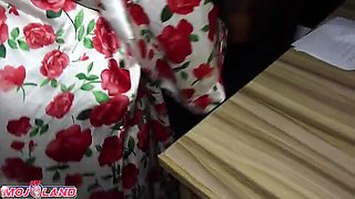 Horny Wife with Enormous Tits Distracts Me While I Calculate Rent - Big Black Cock Fuck