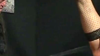 Humiliating hanging out and dildo penetrated