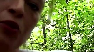 Strange Woman Pees in the Forest and Blows Two Strangers and Then Just Wants to Fuck