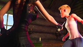 Sultry Witch Seduces Stud for Magical Cum in 3D