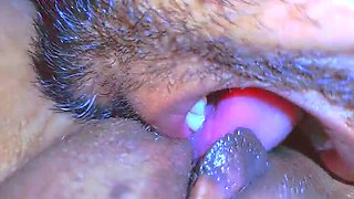 Desi Village Bhabhi First Time Pussy Licking by Brother-in-law - Close Up Licking & Orgasm