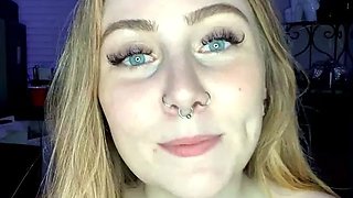 Amateur blond girl with big boobs getting fucked