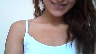 Brunette Couch Webcam Solo Fun Masturbating