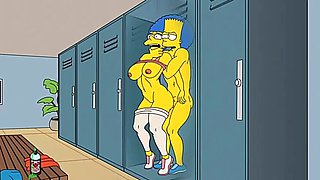 Anal MILF Housewife Marge: Fitness Gym & Home Fuck, Cum Inside - The Simpsons Parody Hentai Toon