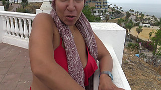 Real Public Sex in Turkey with Hairy Armpit Turkish Cuckold Wife