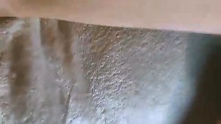 Busty curly brunette with big boobs fucks on couch