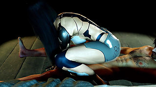 Robot Girl Cowgirl Dick Ride