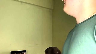 Hot Girl Fucked While Amateur Cuckold Sees Movie