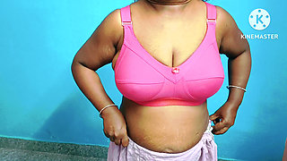 Desi milf get ready for party and wearing saree with sleeveless blouse