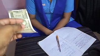 Shraddha Pandey Teacher Seduces Virgin Student in Rough Anal Hindi School Fuck