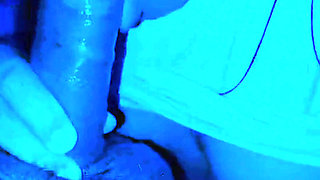 My husband's friend cums on my face