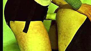 Femdom Wife Pegging Husband with Big Dildo and Very Deep