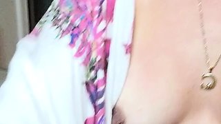 Big boobs milf masturbates with her dildo