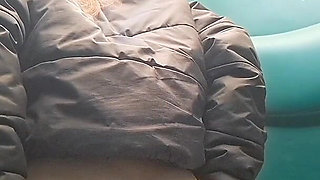 Peeing in a Portaloo at Festival