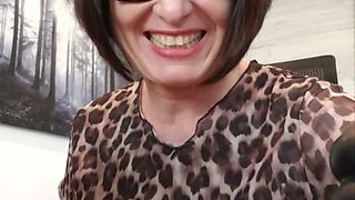 Julie Naked in the Office