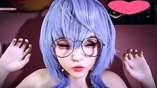 Beauty Lustful Young Girl - 3D Animation