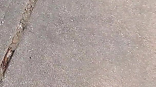 Hot Fudge Tasty Feet Left Foot Wrapped at the Bus Stop