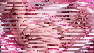 Lustrender: Curly Blue Eyed Flower Tattoo Bathtub Fingering - Ai Video