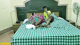 Indian Bengali Hot Boudi Caught And Fucked By teen 18+ Stepbrother !! Taboo Sex