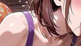 Big Tits Hentai Beauty Bounces Passionately on Tropical Porch - Dripping Wet!