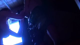 Amateur real small titted party teen slammed in gym class