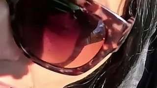 Hot Outdoor Blowjob and Cum Play with a Down-jacket 269