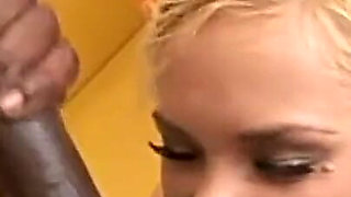 Amazing Giant Black Cock for a Blonde Whore' S Ass!!