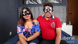 Hotwife Gangbang with 3 BBC for Curvy Latina Wife While Cuckold Husband Watches