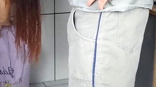 Wife Shows off and Has Sex with the Plumber!