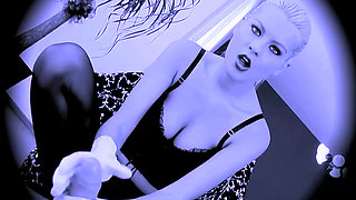 Hot blonde does bdsm and blows cock up