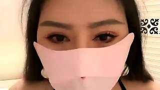 Glamour babe with big boobs masturbates in lingerie