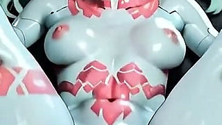 Sex Robot Slave Gets Pussy Destroyed by Master